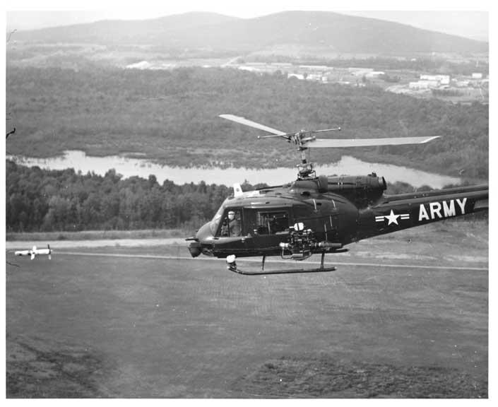 Image: UH-1C launching a TOW missile